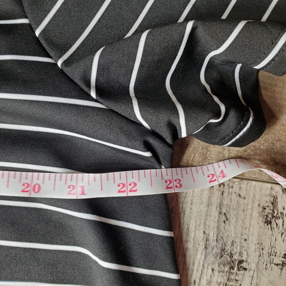 SHEIN VCAY Women's Plus Size Striped Summer T-Shirt Size 1X Black White NWOT - Picture 7 of 13